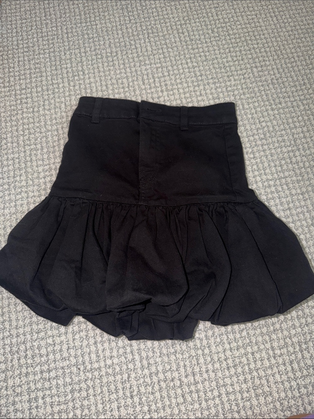 Bershka Black Flared Mini Skirt